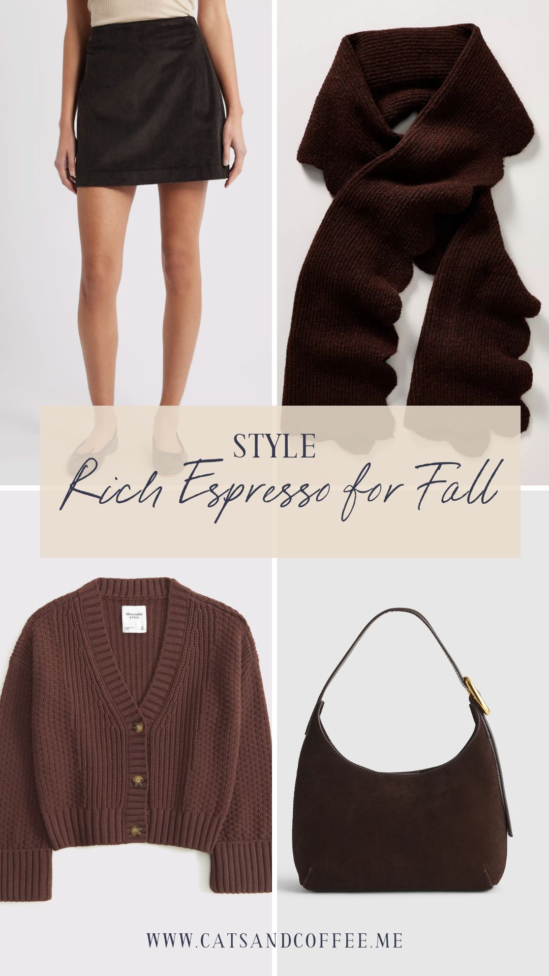 If you love warm fall neutrals, espresso brown is having a major moment. It’s sophisticated, wearable, and makes any outfit feel instantly put-together. I’m styling mine with gold accents, textured knits, and easy layers that transition seamlessly from fall into winter. 

 #LTKSeasonal #LTKPetite #LTKItBag