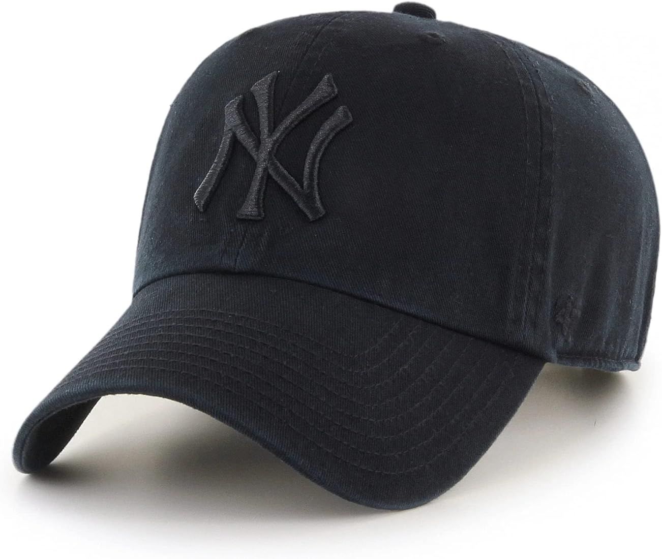 47 MLB Black/Black Clean Up Adjustable Hat Cap, Adult One Size (New York Yankees) | Amazon (US)