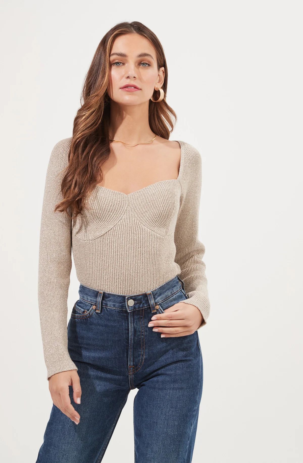 Fletcher Ribbed Knit Sweater | ASTR The Label (US)