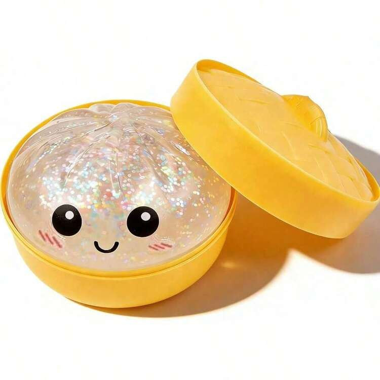 Glitter Dumpling, Glitter Dumpling Squishy Box, Dumplings Squishy, Anxiety Relief Fidget, Soft Squeeze Decompression Dough (1PC-A) | SHEIN