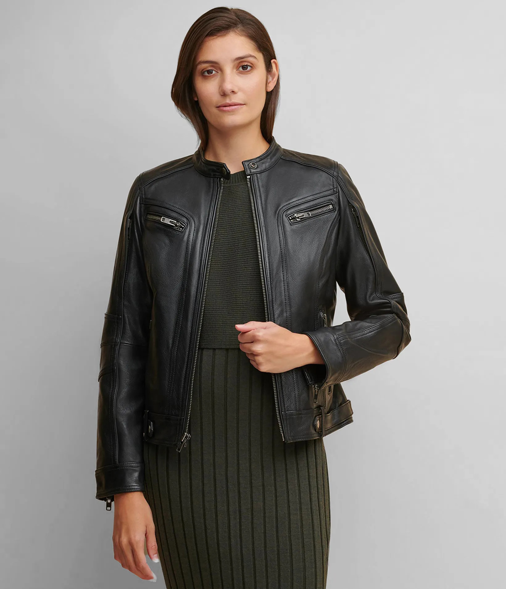 Morgan Biker Leather Jacket | Wilsons Leather