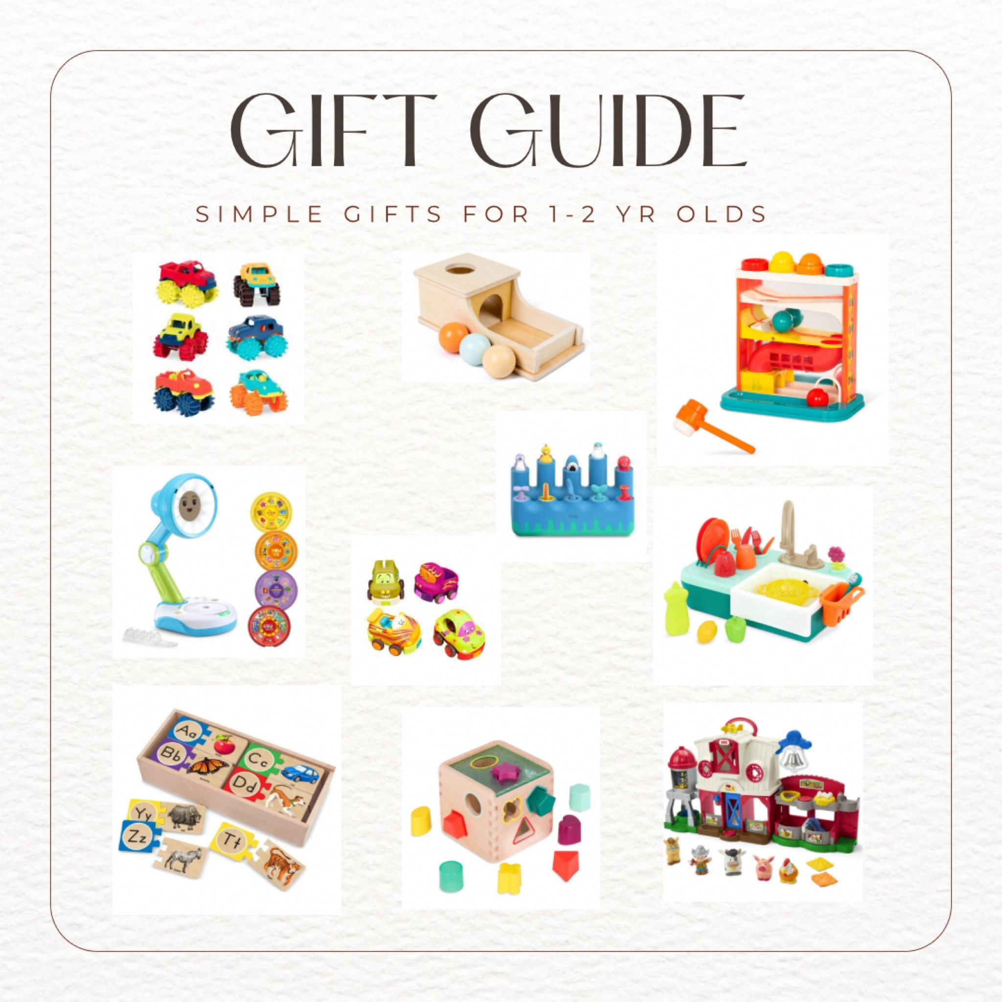 These are great simple gifts for 1-2 year olds! 

#LTKGiftGuide #LTKbaby #LTKkids