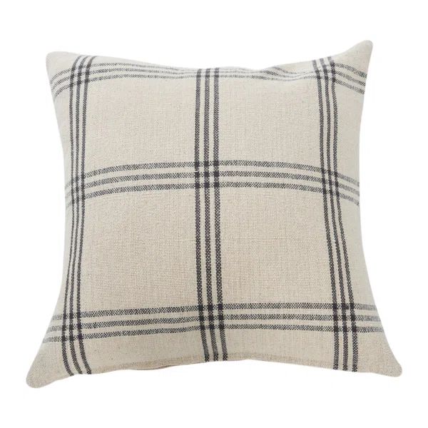 Caria Embroidered Cotton Reversible Throw Pillow | Wayfair North America