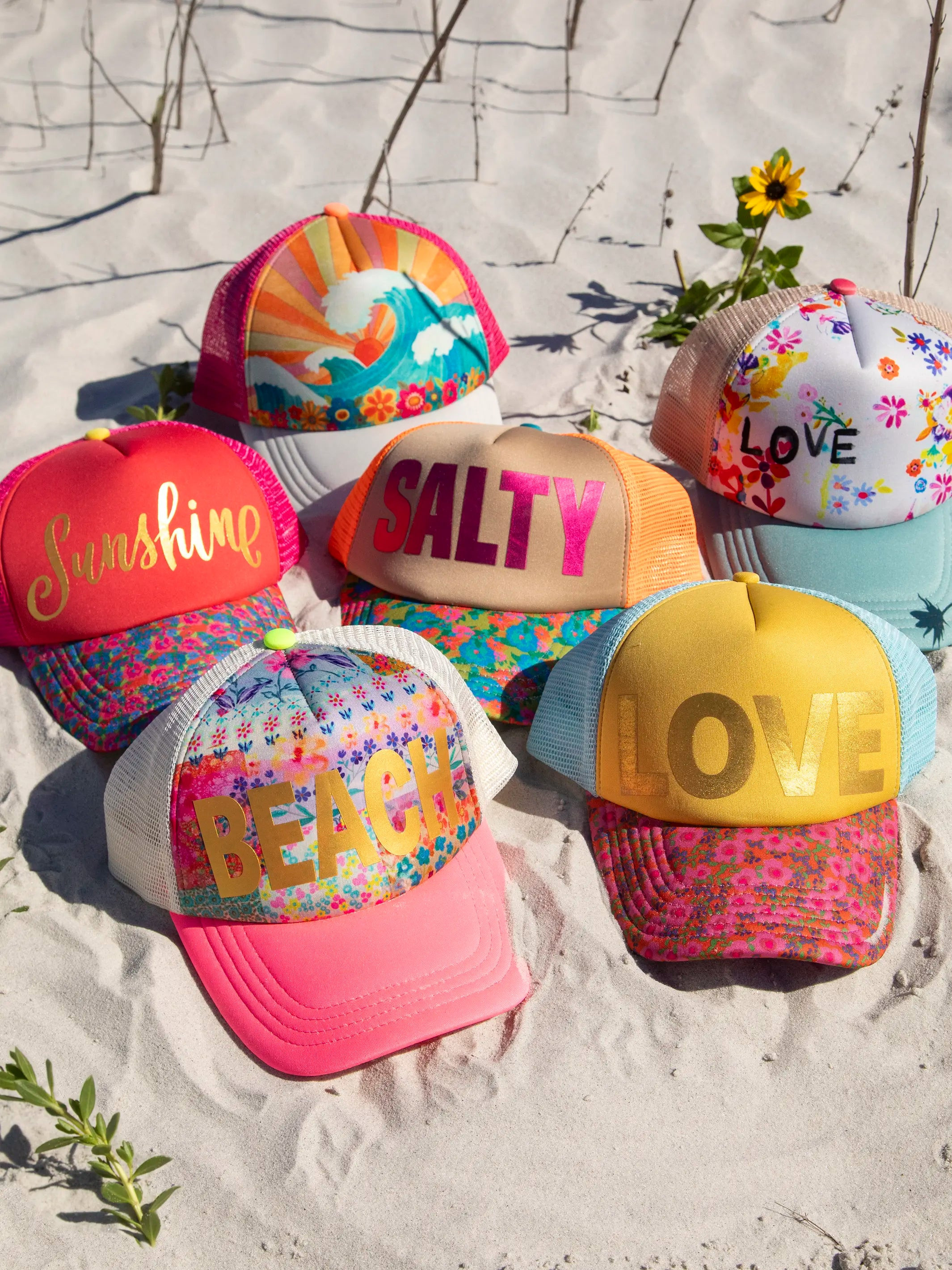 Adjustable Trucker Hat - Beach | Natural Life