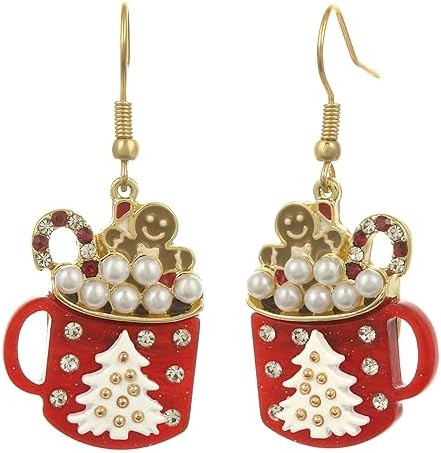 Madison Tyler Christmas Earrings for Women | Santa Claus | Snowmen | Christmas Trees | Christmas ... | Amazon (US)