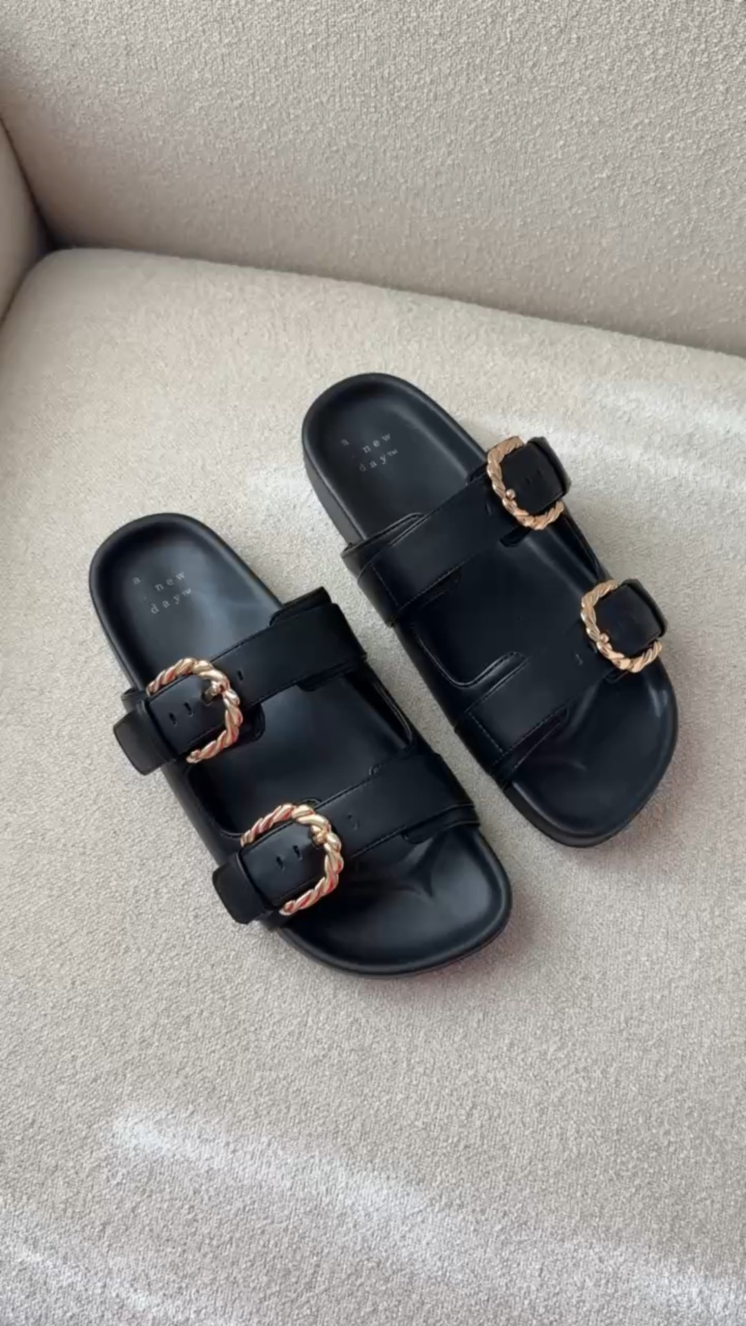 New spring shoes from Target. Vacation shoes. Spring shoes. Spring outfits. Black buckle slide sandals are TTS. Resort wear. Resort outfits. Vacation outfits. Vacation style. 


#LTKTravel #LTKSeasonal #LTKootd