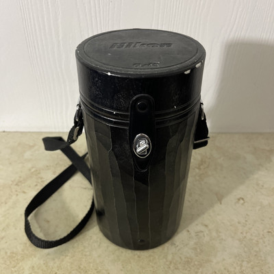 Nikon CL-43A Hard Leather Camera Lens Case - 9.75” by 5.0” Outside Dimension | eBay US