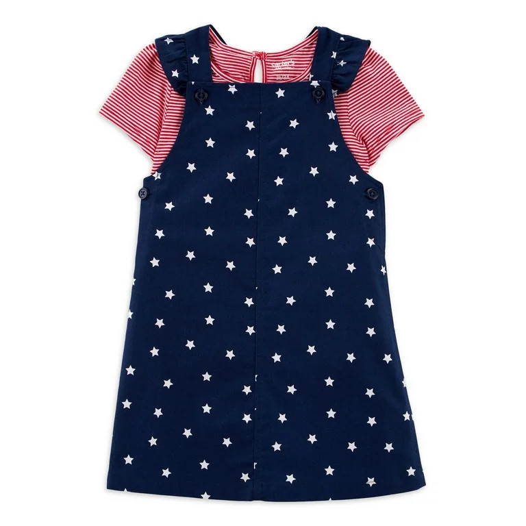 Carter's Child of Mine Toddler Girl Patriotic Dress Set, 2 Piece, Sizes 12 Months-5T | Walmart (US)
