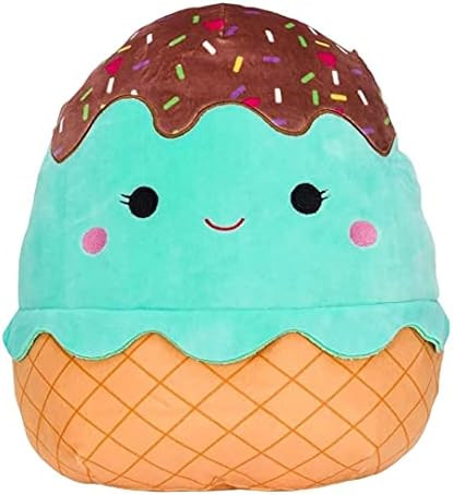 Squishmallows Official Kellytoy 16 Inch Soft Plush Squishy Toy Animals (Maya The Mint Ice Cream) | Amazon (US)