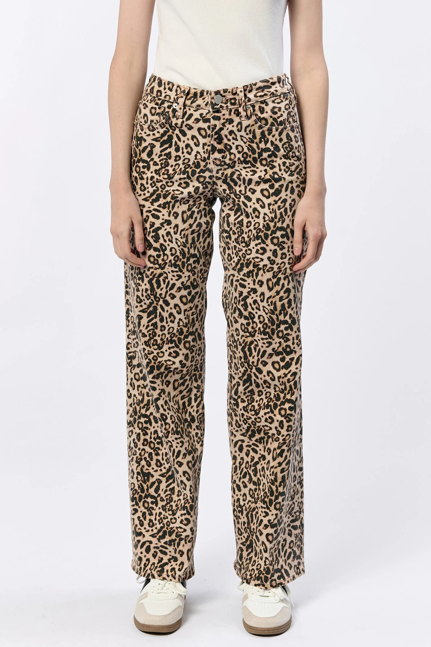 TAYLOR STRAIGHT LEG JEAN LEOPARD SAFARI | Dear John Denim