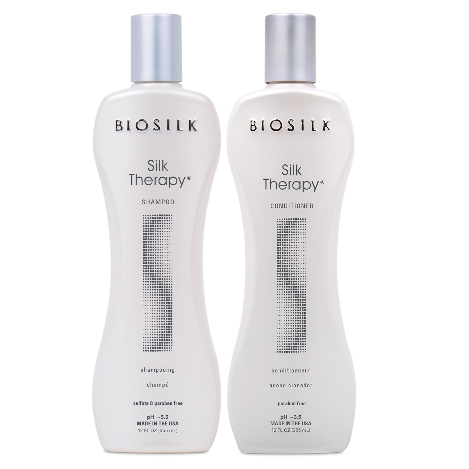 BioSilk Silk Therapy Duo Set Shampoo & Conditioner, Gentle Cleansing Haircare For Amazing Shine, ... | Amazon (US)