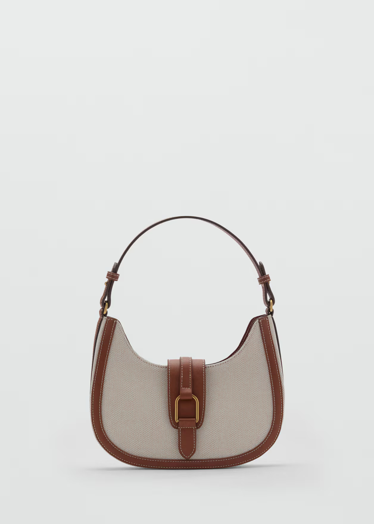 Contrast canvas shoulder bag - Women | MANGO USA | Mango (US/MX/AU)