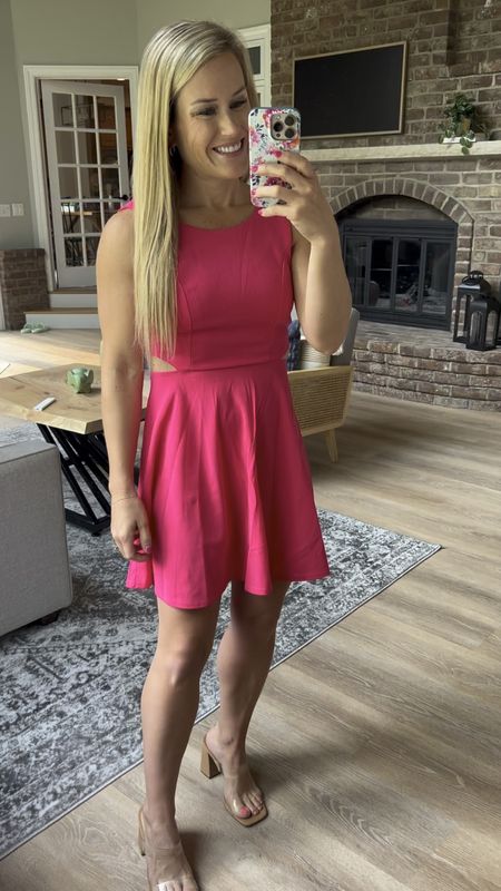 Can’t get enough of this cute mini dress. Would be cute for a wedding guest dress or bachelorette party. Hot pink mini dress hells dressy 

#LTKSeasonal #LTKunder50 #LTKwedding