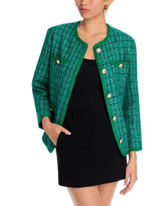 AQUA Tweed Jacket - Exclusive  | Bloomingdale's Women | Bloomingdale's (US)