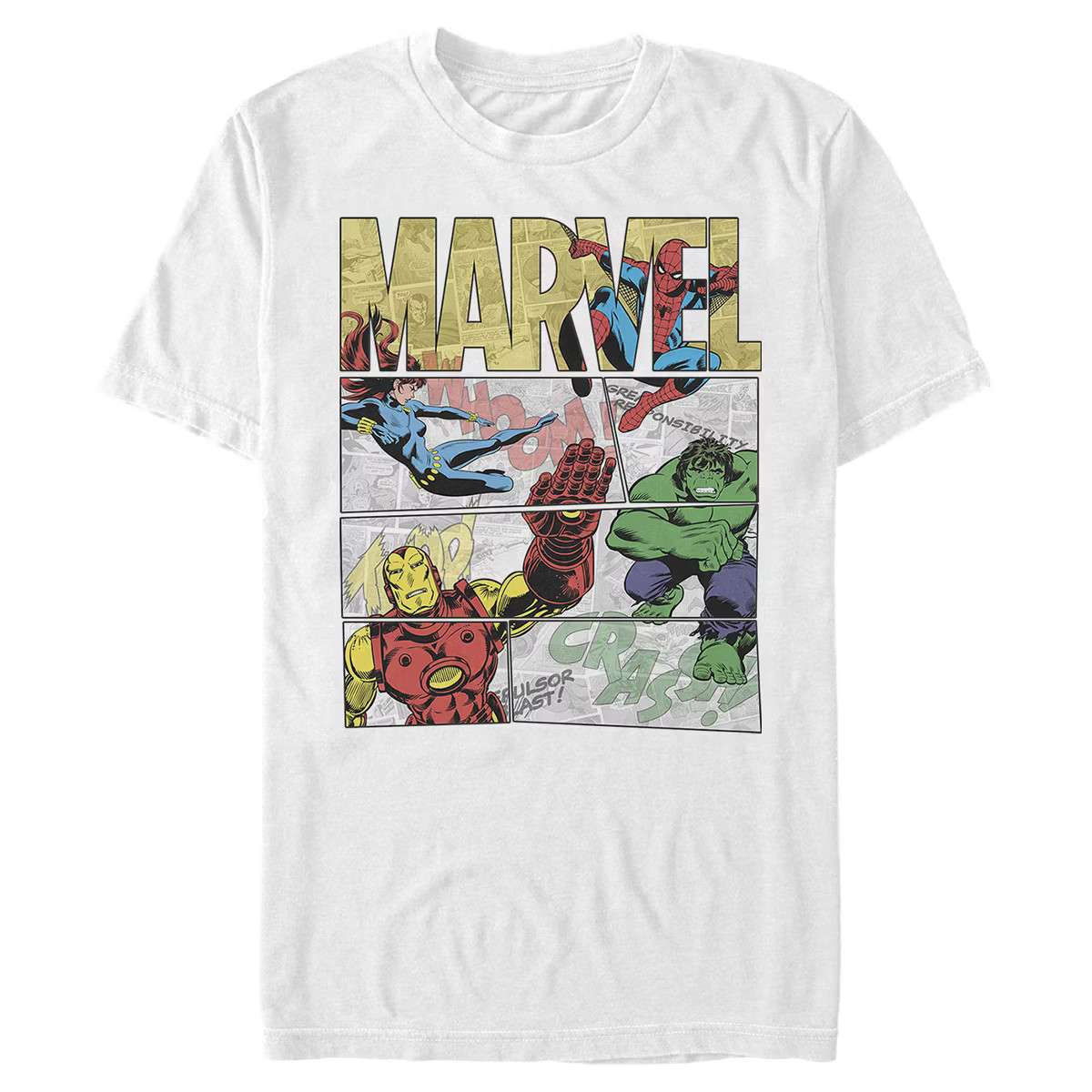 Men's Marvel Heroic Comic Strip T-Shirt | Target