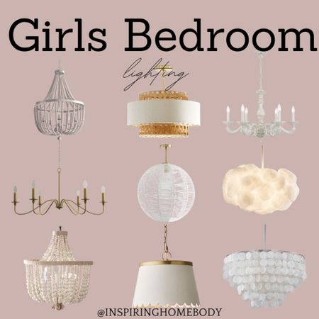 Girls bedroom lighting 

#LTKhome