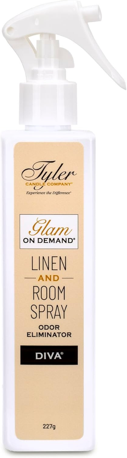 Tyler Candle Company - Spray On Demand - Diva fragrance - 227g / 8oz, Clear | Amazon (US)