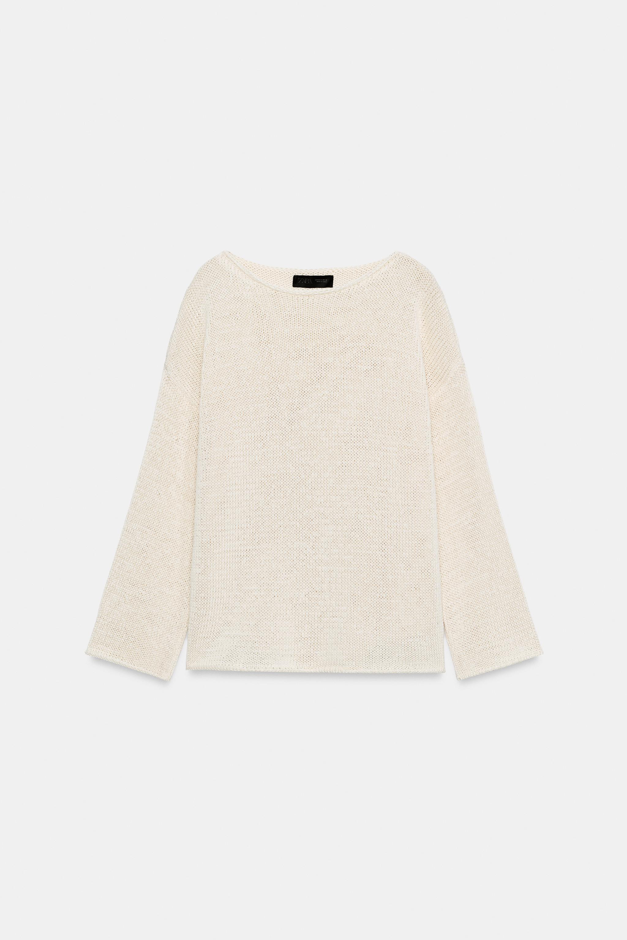 BOAT NECK KNIT JUMPER | Zara Canada