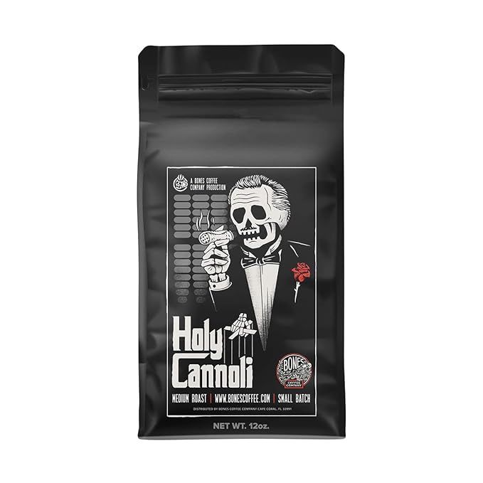 Bones Coffee Company Flavored Coffee Beans Holy Cannoli |12 oz Low Acid Medium Roast Coffee Bever... | Amazon (US)