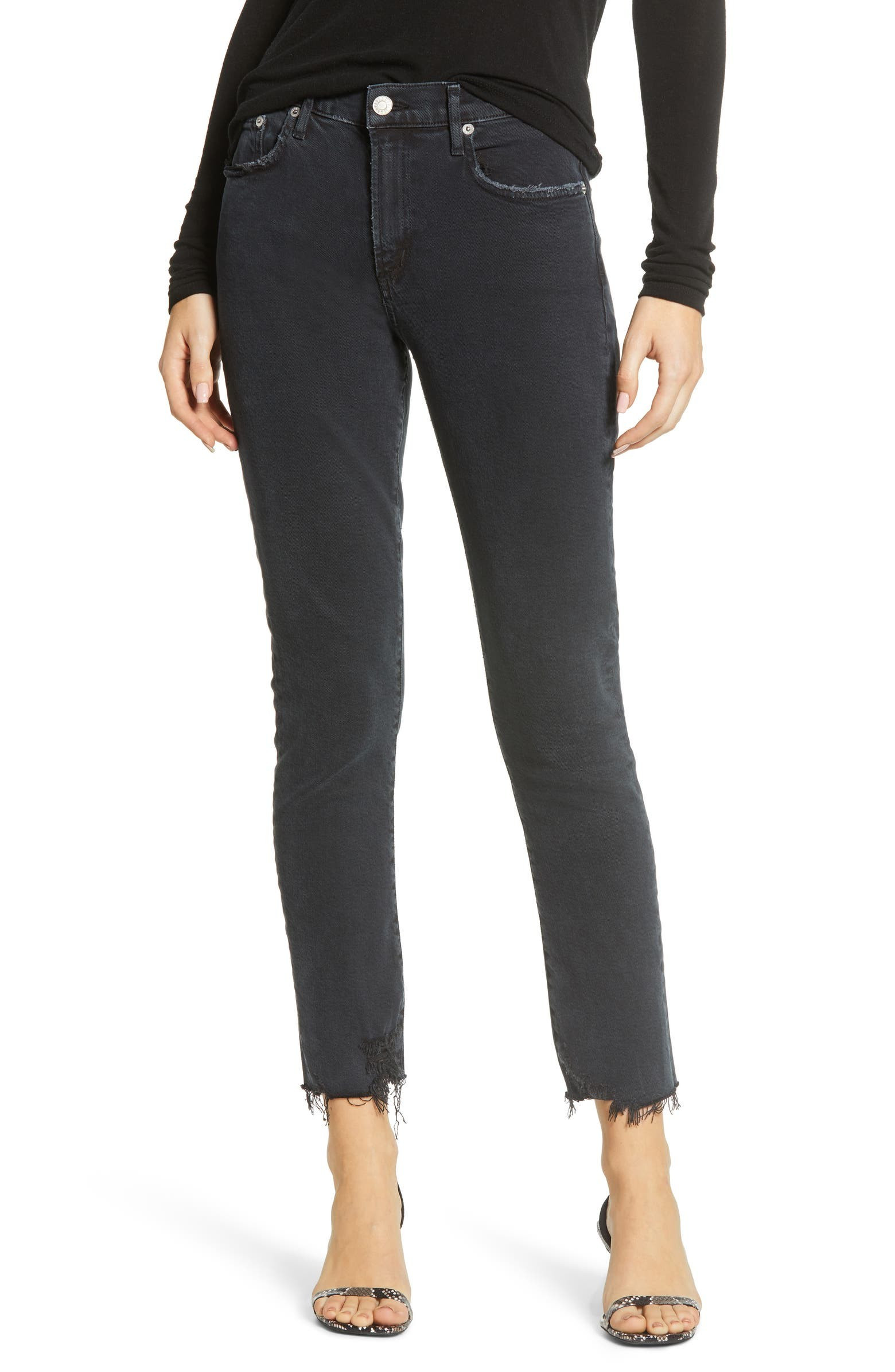 Toni Fray Hem Straight Leg Jeans | Nordstrom