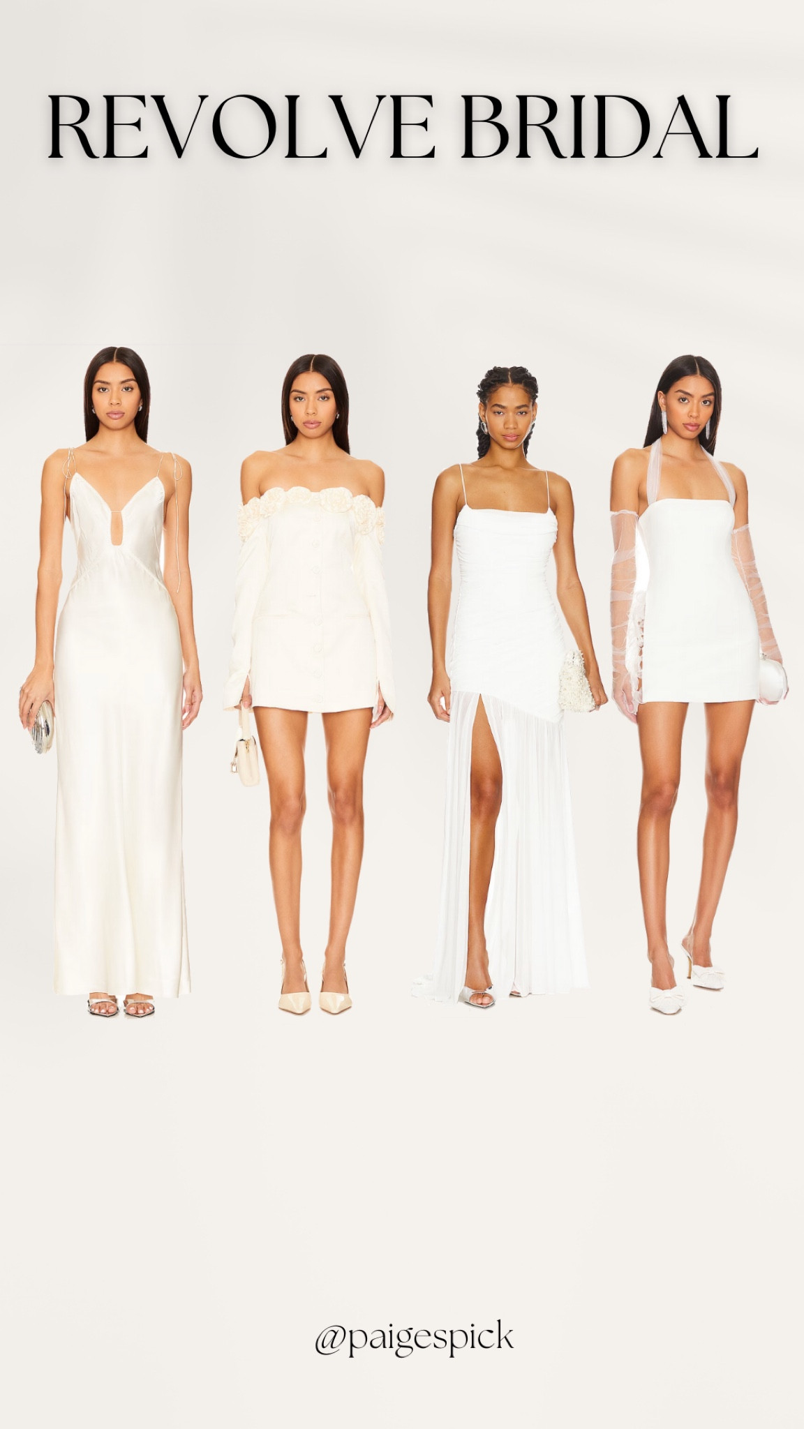 Bridal picks from Revolve! Great looks a for bridal shower, bachelorette party, rehearsal dinner and more!

2024 bride, 2025 bride, bridal outfits, bridal looks. 

#LTKstyletip #LTKwedding