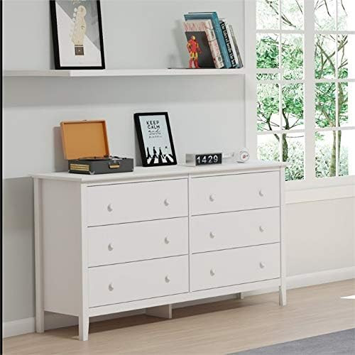 Alaterre Furniture Simplicity Dresser, White | Amazon (US)