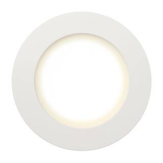 6 in. Selectable CCT Integrated LED Retrofit Ultra-Slim White Recessed Light Trim | The Home Depot