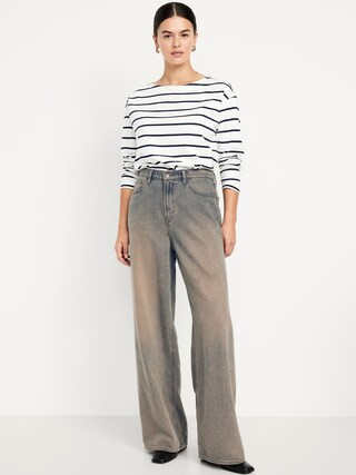 High-Waisted Baggy Wide-Leg Jeans | Old Navy (US)