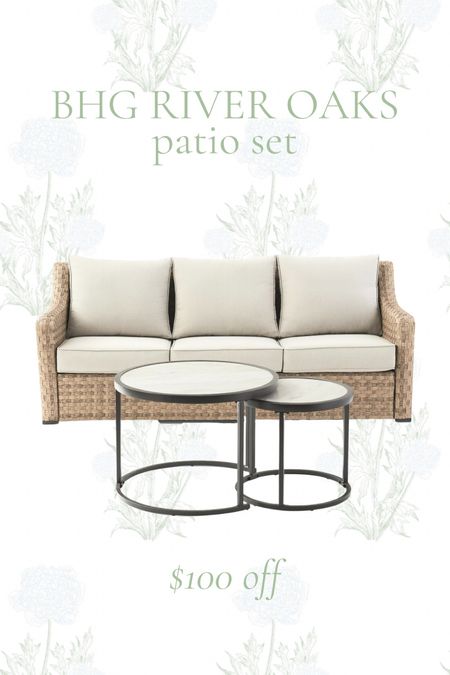 Patio furniture, outdoor living space, seating, better home and gardens, couch, rattan, woven, wicker, nested
Tables, tile top, ceramic marble finish, all weather, outdoor entertaining, summer, backyard, durable patio furniture 

#LTKhome #LTKsalealert #LTKFind
