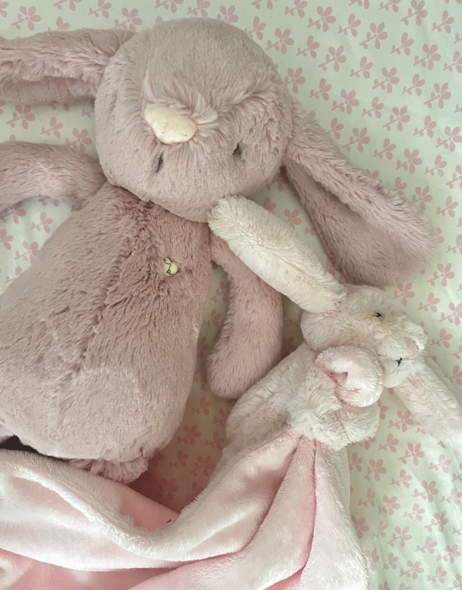 The cutest little snuggle bunnies for babies & toddlers. Would be the perfect birthday gifts and a great addition to a baby shower gift! The bigger bunny is from Jamie Kay.

#LTKBaby #LTKKids #LTKBump