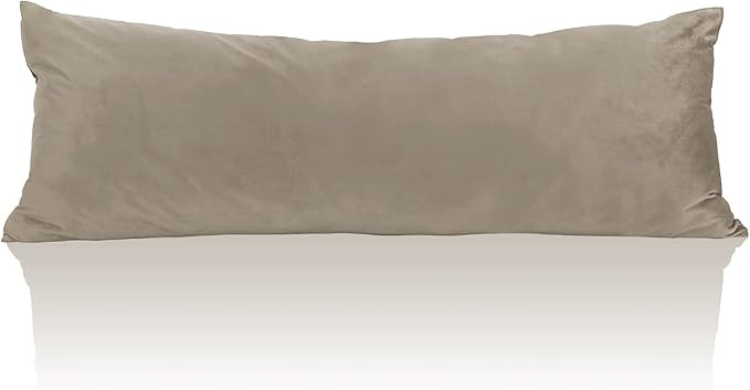 StangH Camel Beige Body Pillow Cover, Super Soft Velvet Case 20 x 54 Pregnancy Body Pillow Nurser... | Amazon (US)