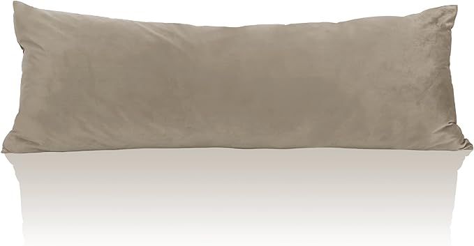 StangH Camel Beige Body Pillow Cover, Super Soft Velvet Pillow Case 20 x 54 Pregnancy Body Pillow... | Amazon (US)