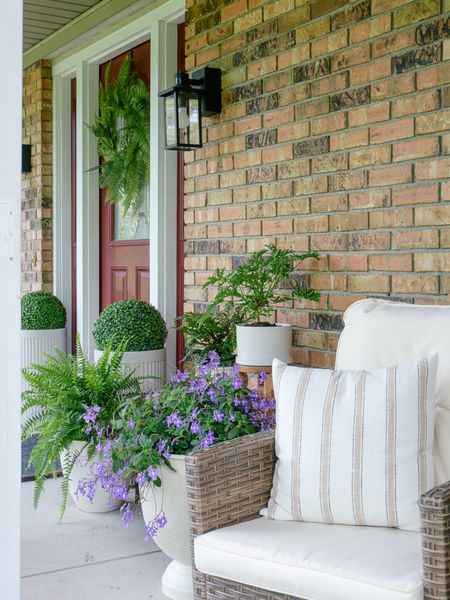 Outdoor pillows make a space cozy. Here are some similar options for my front porch furniture  

#LTKSeasonal #LTKHome #LTKFindsUnder50