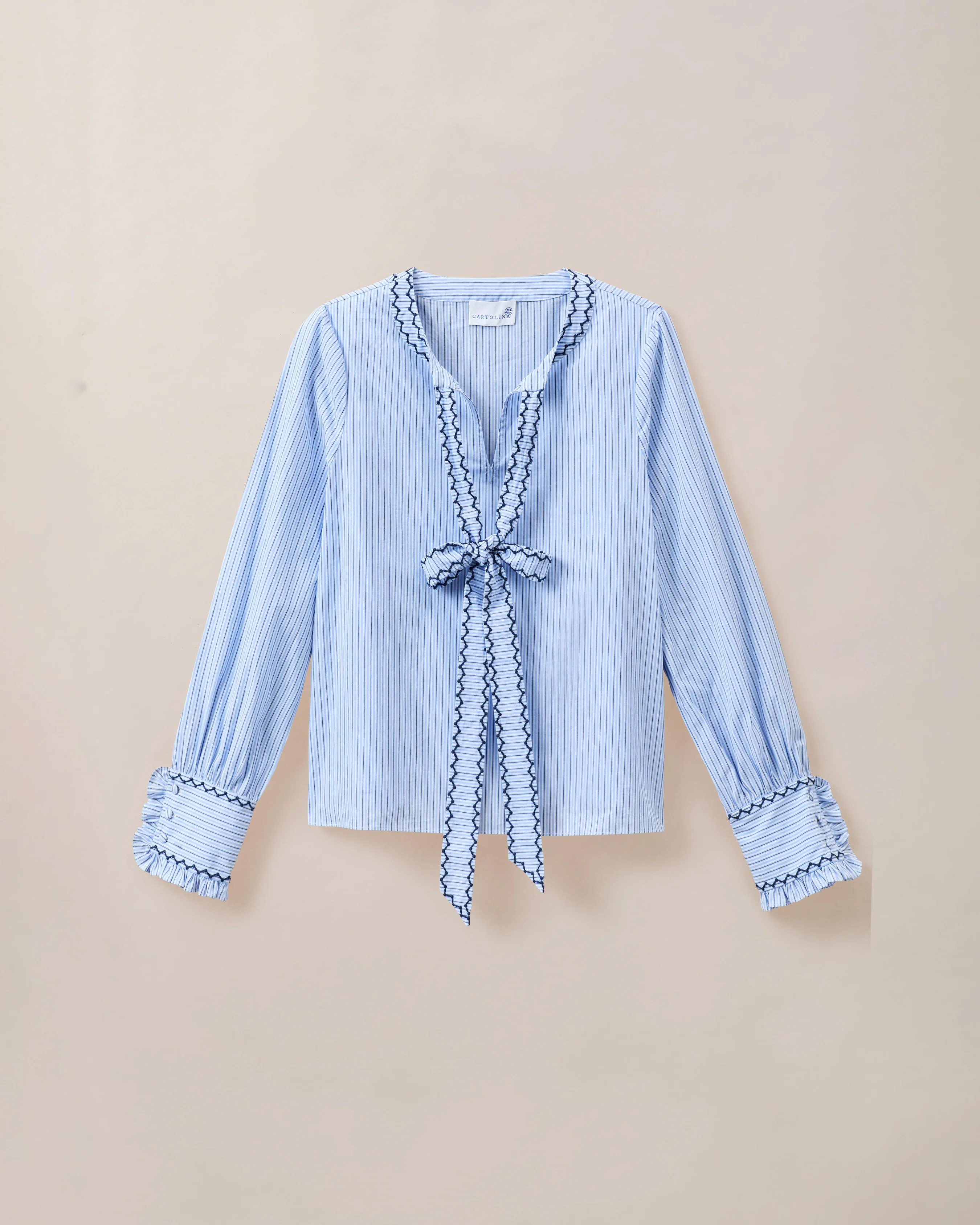 Martina Top-Maya Blue Stripe | Cartolina