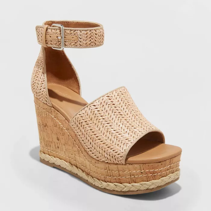 Women's Julianna Cork Wedge Heels - Universal Thread™ | Target