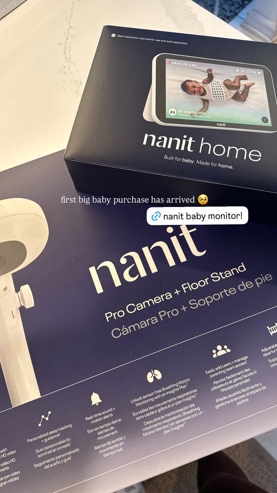 First big baby purchase has arrived from nanit! 

#LTKmomlife #LTKSaleAlert #LTKHoliday