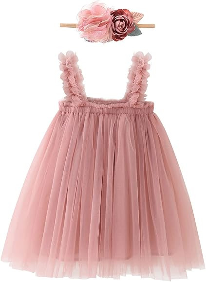 IDOPIP Toddler Baby Girls Layered Tulle Tutu Dress Summer Sleeveless Rainbow Princess Birthday Pa... | Amazon (CA)