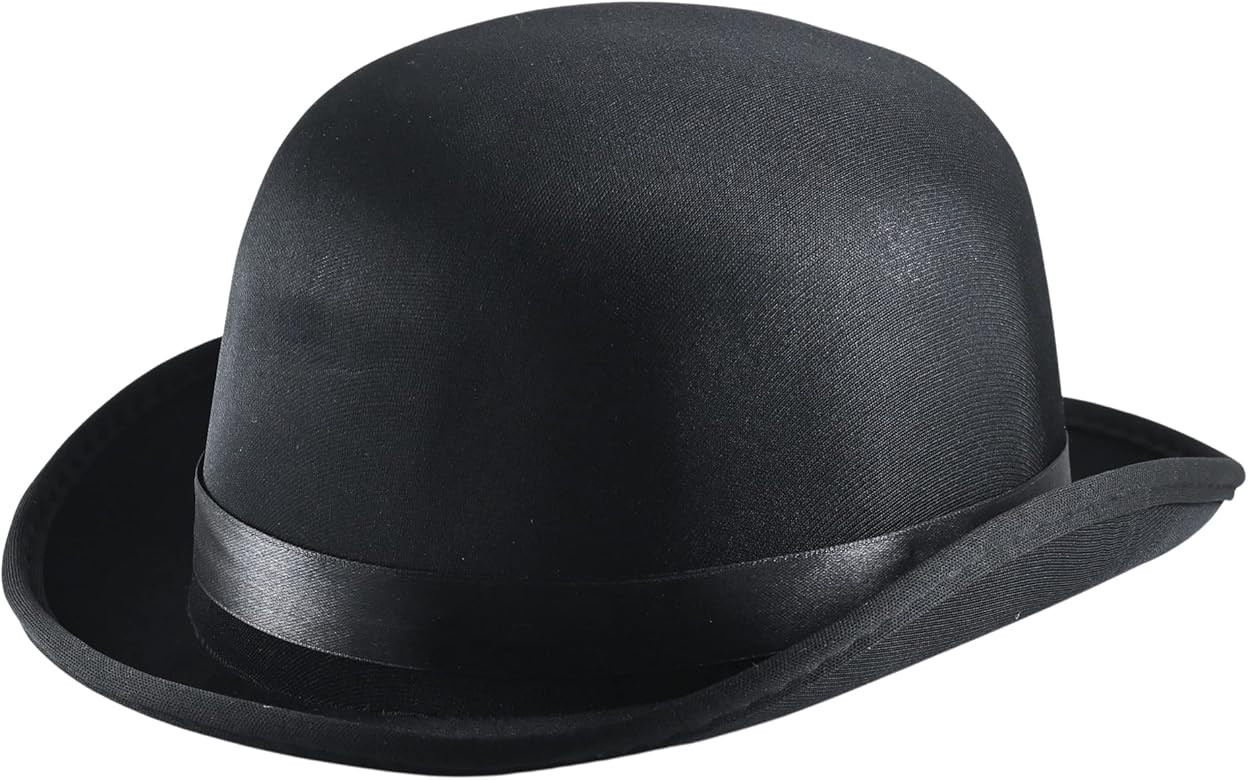 Skeleteen Black Bowler Derby Hat - Bolivian Costume Accessories Victorian Hats for Adults and Childr | Amazon (US)