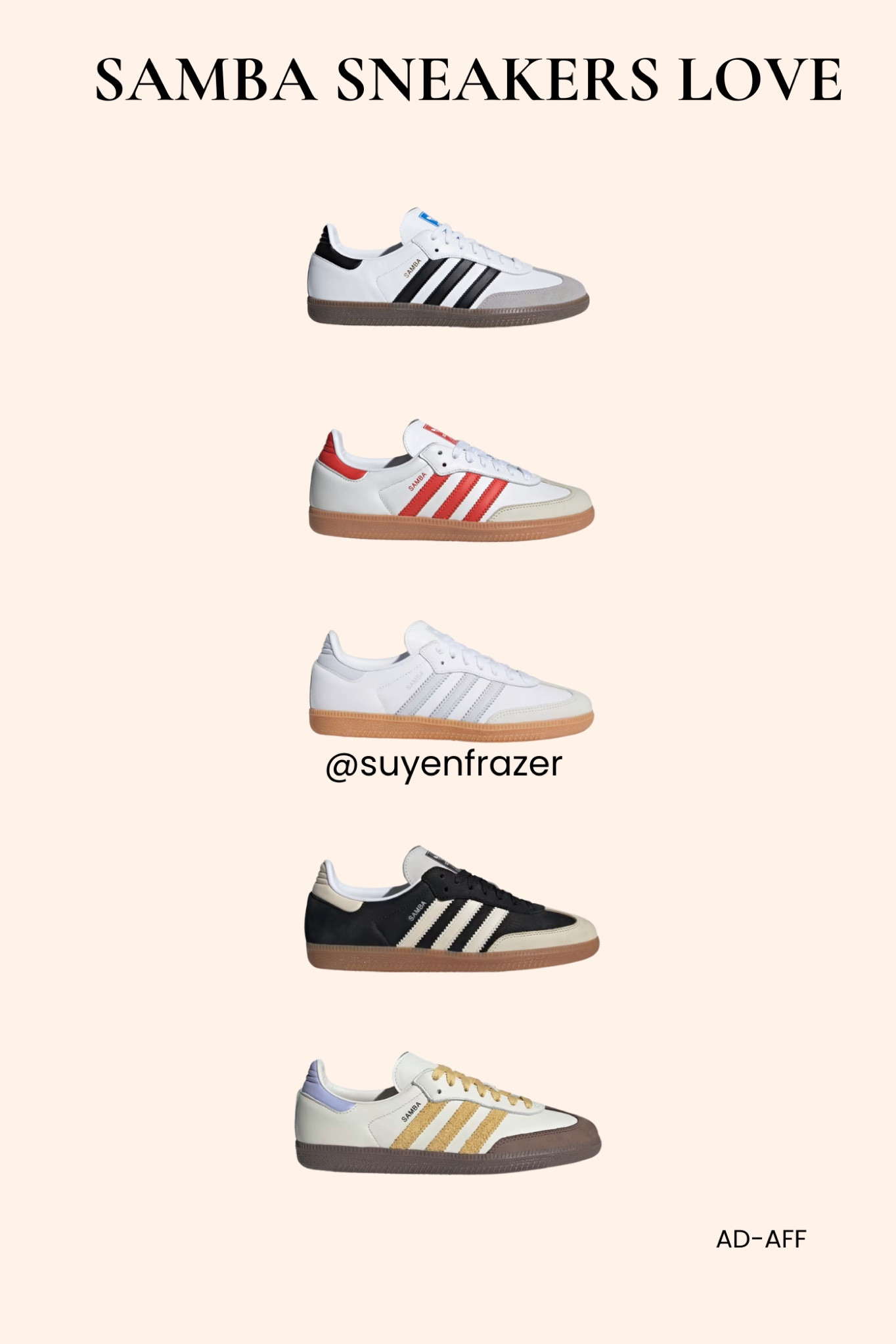 Adidas samba sneakers love ❤️ 

#LTKshoecrush #LTKMostLoved #LTKstyletip