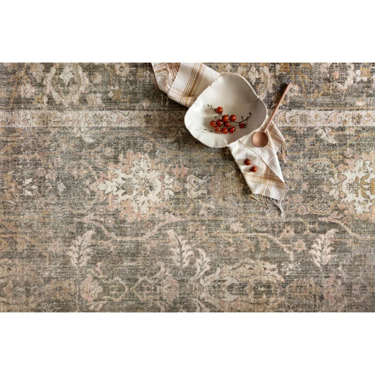 Rosemarie Oriental Sage/Blush Area Rug | Wayfair Professional