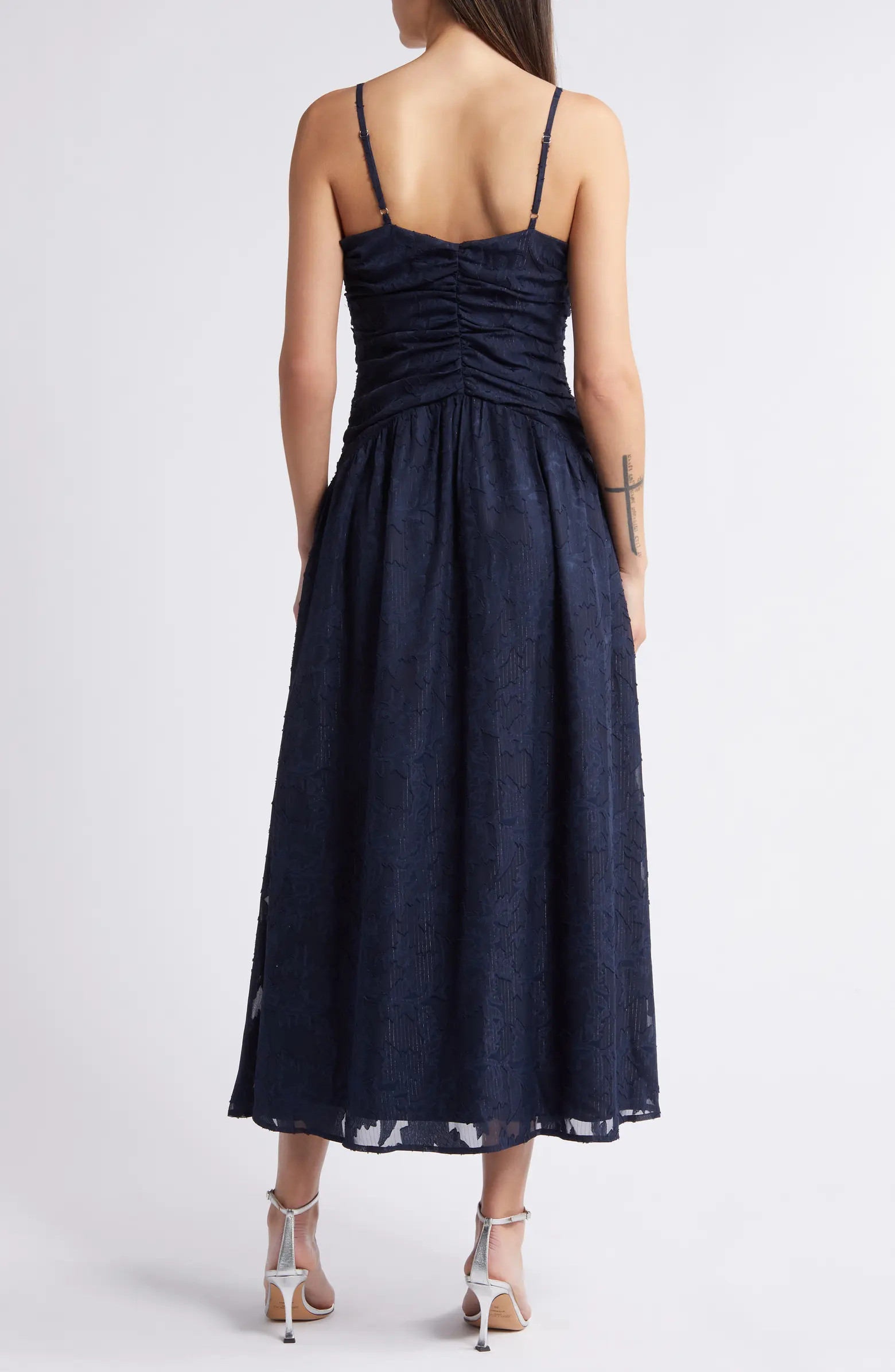 Lost + Wander Celestial Glow Metallic Stripe Dress | Nordstrom | Nordstrom