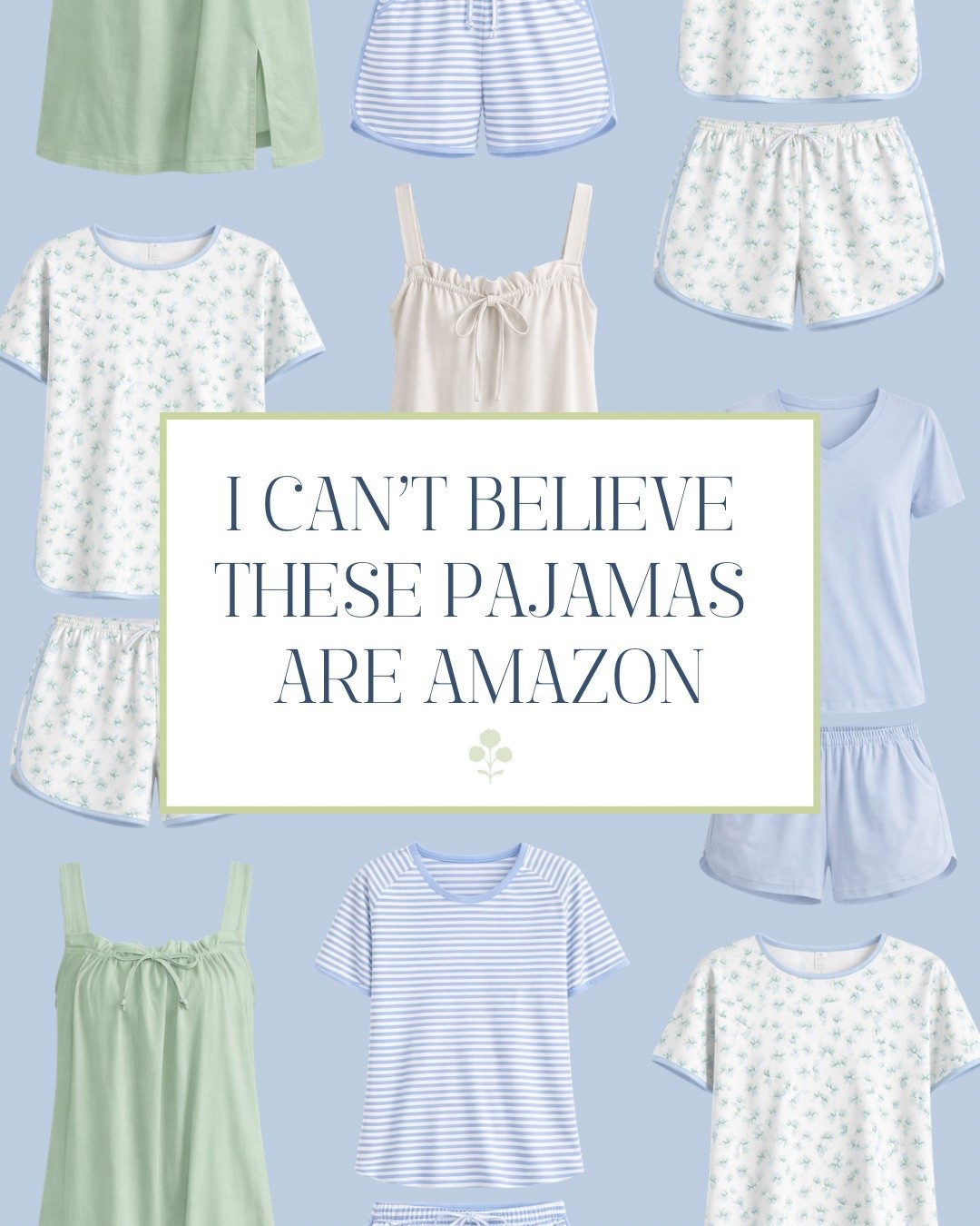 Amazon pajamas that look much more expensive than they are! 

Cotton pajamas, designer look, designer style, Grandmillennial pajamas, blue and white pajamas, Amazon style, Amazon find, getting ready pajamas, wedding pajamas, bridal party pajamas 