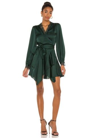 Lovers + Friends Nadeen Mini Dress in Emerald Green from Revolve.com | Revolve Clothing (Global)