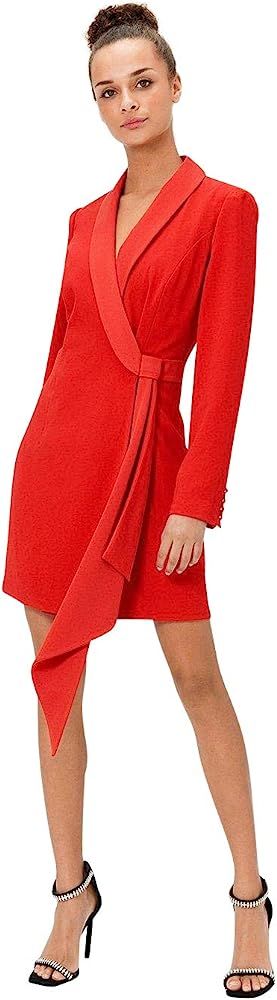 Ex Coast Red Tuxedo Lined Dress Size 10 at Amazon Women’s Clothing store | Amazon (US)