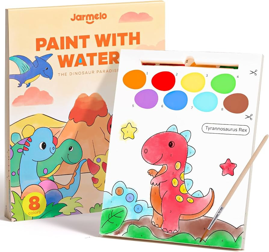 Paint with Water Books for Toddlers, Mess Free Watercolor Painting Activity for Kids Ages 1-3, 2-... | Amazon (US)