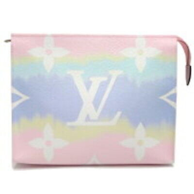 LOUIS VUITTON LV Escale Toiletry Pouch 26 Giant Monogram Pink Pastel M69137 AUTH | eBay US