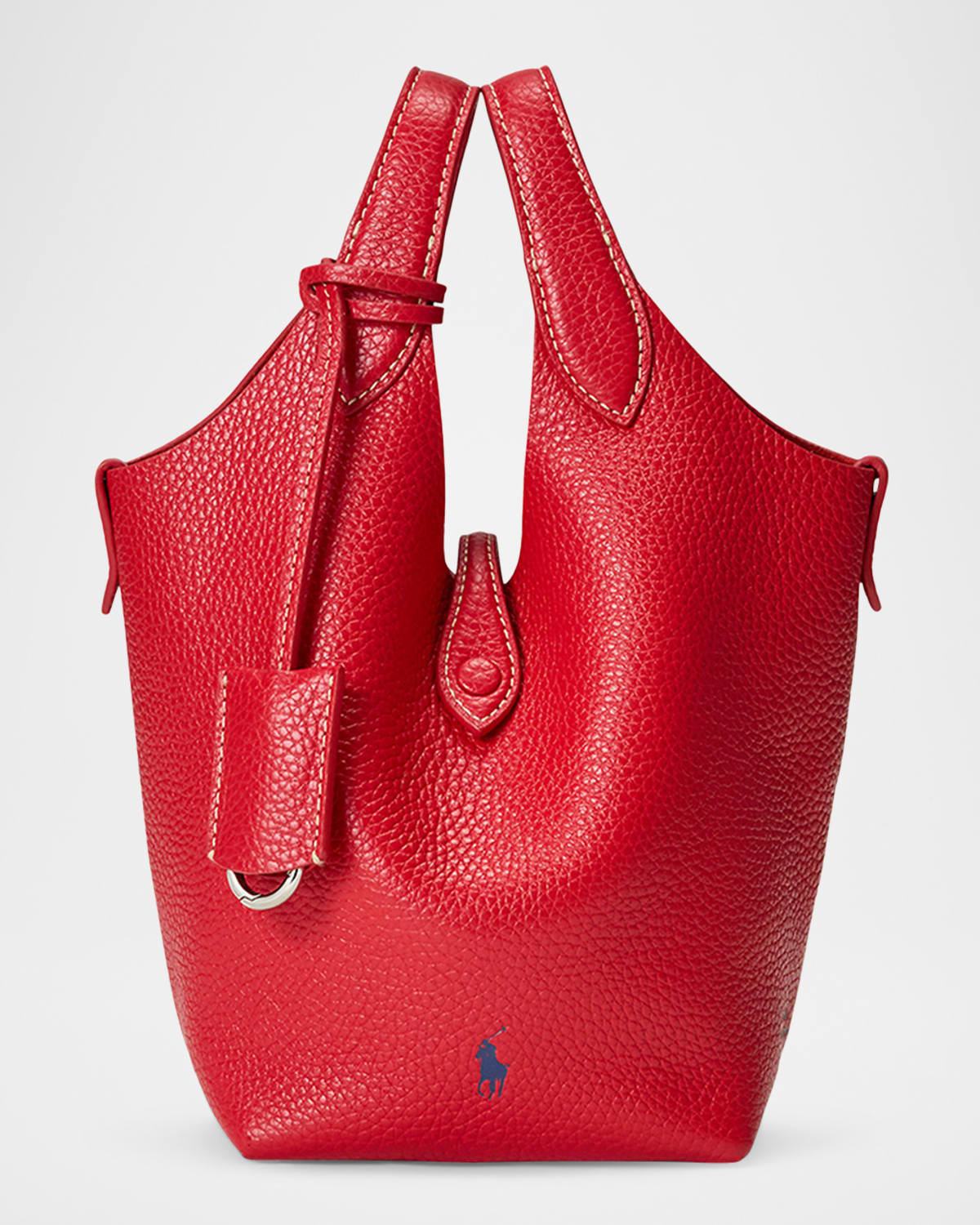 Polo Play Pebbled Leather Crossbody Bag | Neiman Marcus