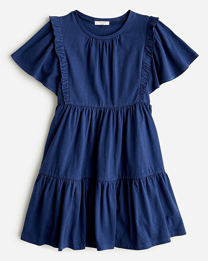 Girls' tiered jersey dress | J. Crew US