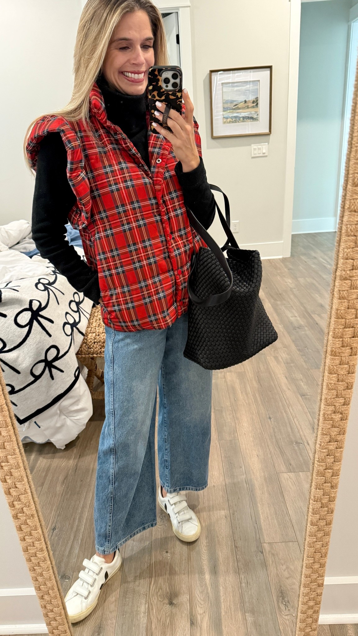 Cozy, warm and casual. Plaid ruffle vest, Dudley Stephen’s fleece, jeans and sneakers. The best Hobo bag 

#LTKHoliday #LTKootd #LTKFindsUnder50