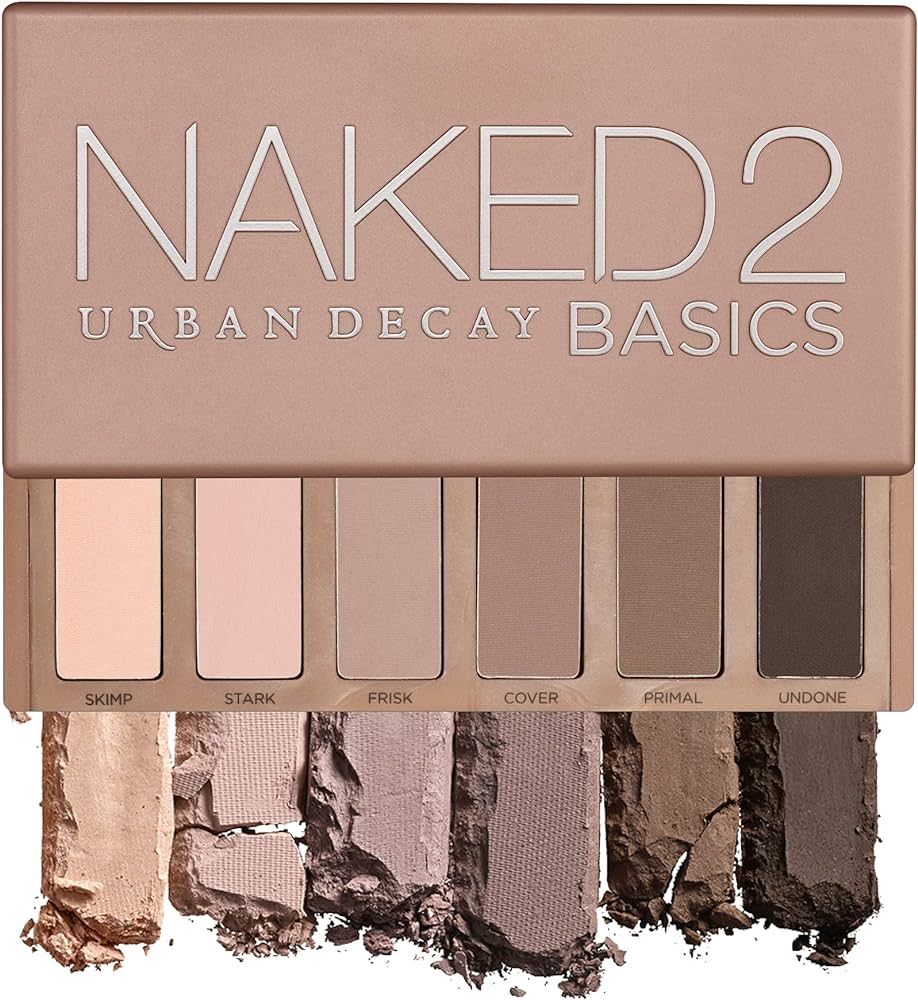 URBAN DECAY Naked 2 Basics, Neutral Eyeshadow Palette, Velvety Matte Finish, 6 Matte Nude & Brown... | Amazon (US)